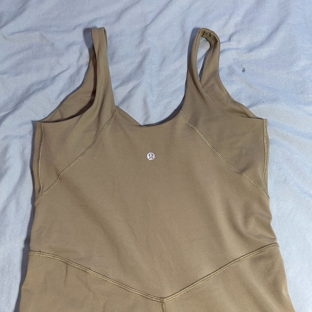 Lululemon Align Bodysuit | Women's Size 10 | Olive Green - Picture 2 of 2